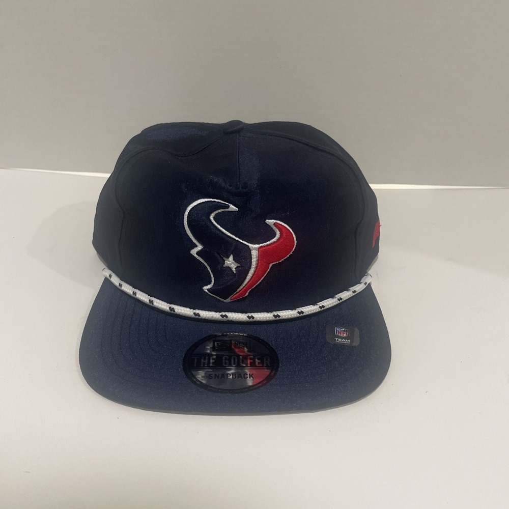 New Era National Football League Houston Texans Rope Golfer Navy Hat OSFM